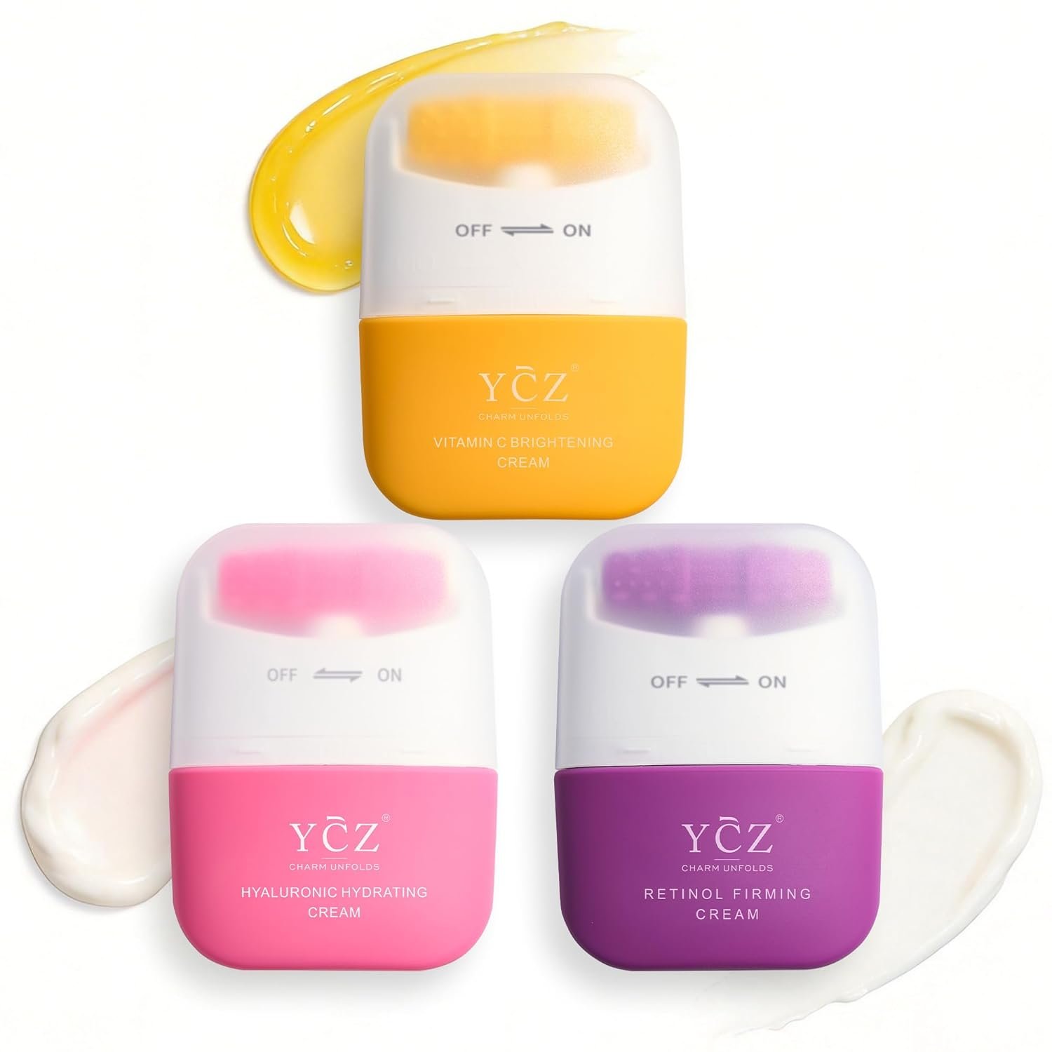 You are currently viewing Ycz 3 in 1 Neck Cream with Retinol for Anti-wrinkle and Anti-aging, 4.76 Oz | Roller Massage Design, Lift and Firm the Skin, Contain Vitamin C and Hyaluronic Acid, Brighten Complexion, Deep
