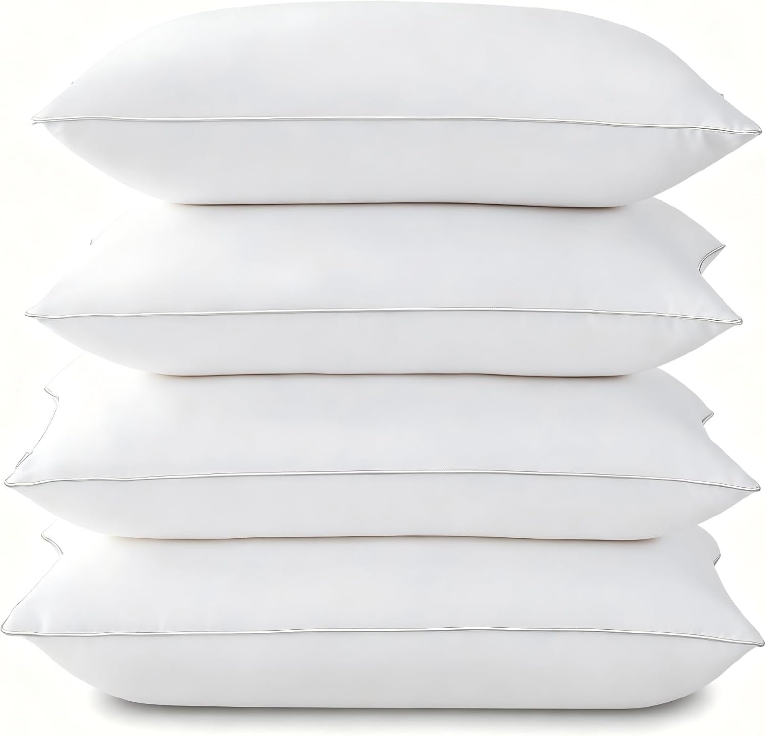 You are currently viewing Pillows Standard Size Set of 4, Hotel Quality Bed Pillows for Sleeping 4 Pack, Cooling Pillows for Side Back and Stomach Sleepers, Down Alternative