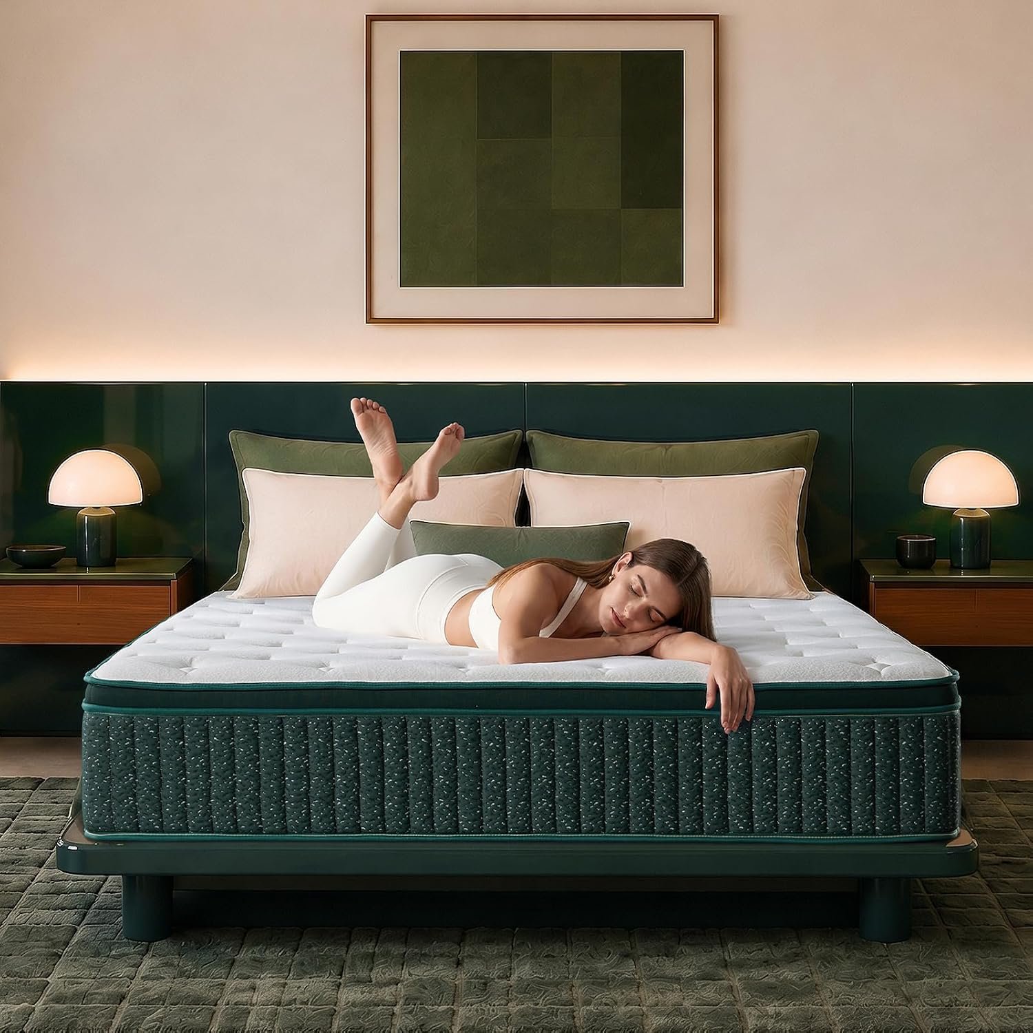 You are currently viewing 14 Inch Queen Hybrid Mattress, Medium Firm Cooling Gel Memory Foam with Individually Wrapped Pocket Coils, Pressure Relief, Motion Isolation, Breathable Support, Mattress