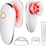 Body Sculpting Machine with Red Light Therapy for Face & Body, Cupping Therapy, Electric Cellulite Massage Tool with 2 Cups, Gift for Women, White