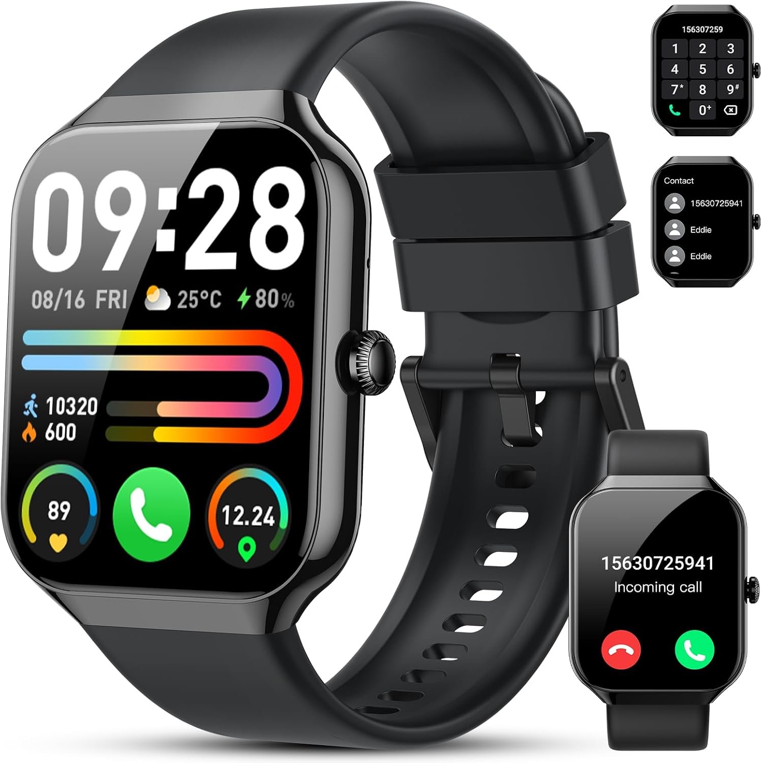You are currently viewing Smart Watch with Call Function (Answer/Make Calls), 1.96″ HD Display Fitness Smartwatch for Men & Women – 2026 Activity Tracker with 24/7 Heart Rate & Sleep Monitor, 113+ Sports Modes, 30-Day Battery, IP68 Waterproof for Android & iOS