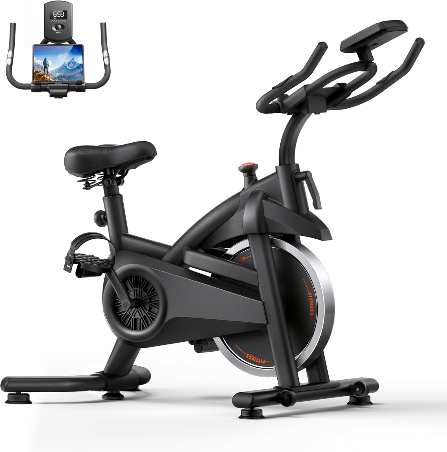 You are currently viewing Exercise Bike,LCD display | while the silent belt system (≤25dB) ensures a quiet Brand: AUDAXFIT Search this page