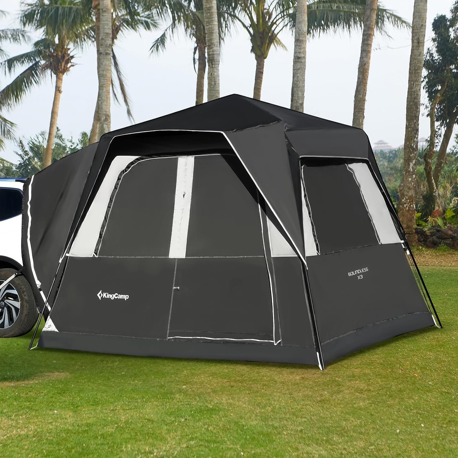 You are currently viewing 🏕️ KingCamp SUV Tent (6–8 Person, Movie Screen)