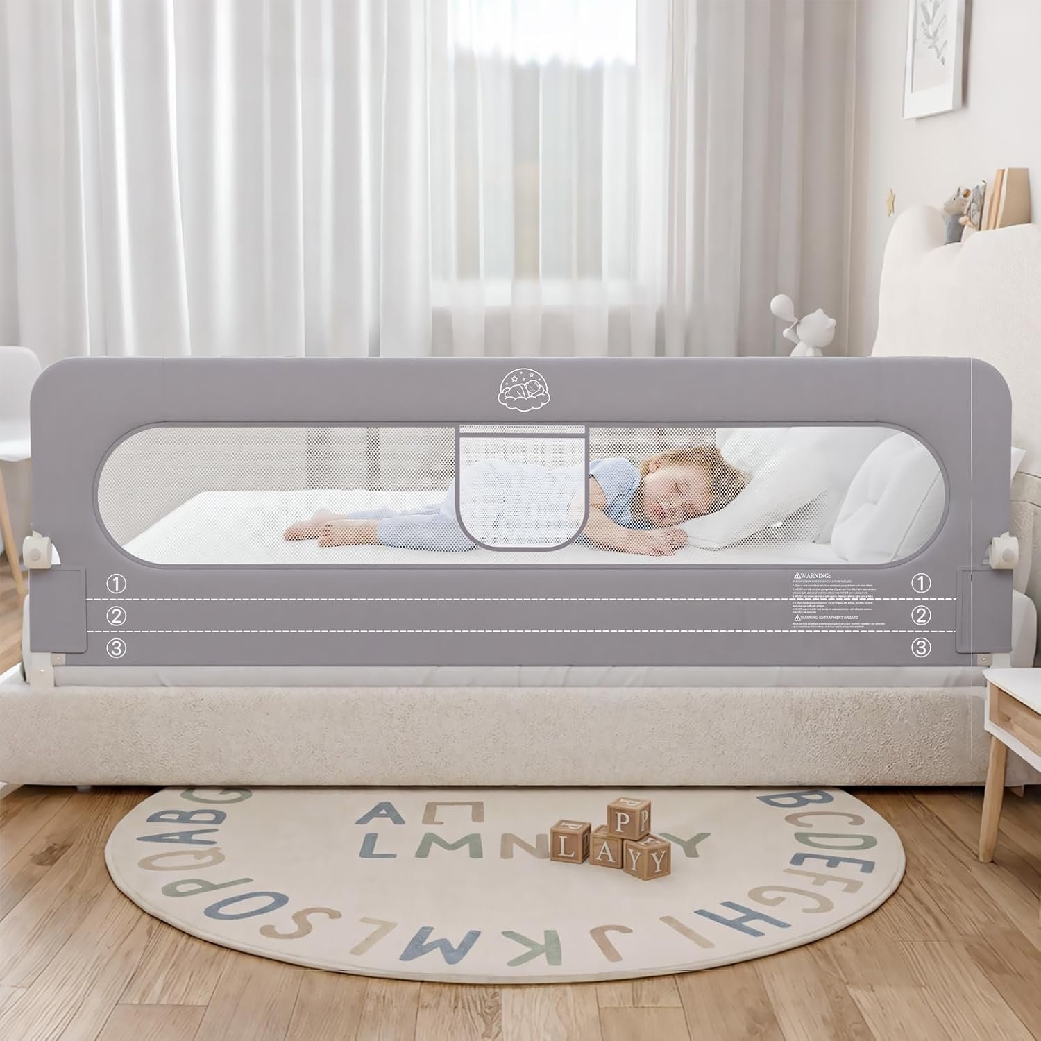 You are currently viewing Bed Rail for Toddlers,71in Foldable Bed Rail for Baby, Baby Bed Rail Guard with Reinforced Carbon Steel Frame&