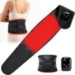 Massage, 5000mAh Cordless Wrap – 660nm & 850nm Infrared Light Therapy Device, Adjustable Heating Belt for Back, Waist, Belly & Shoulder Pain Relief, Daily Wellness