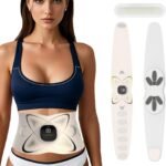 ABS Stimulator Belt with Heat – Abdominal Muscle Toner for Belly Fat Burning, Cellulite Reduction & Postpartum Recovery | Electric AB Trainer & Lower Back Pain Relief Massager