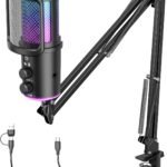 Upgrade your setup with this high-performance Gaming USB Microphone, designed for streamers, gamers, and content creators who want crystal-clear audio with zero hassle.