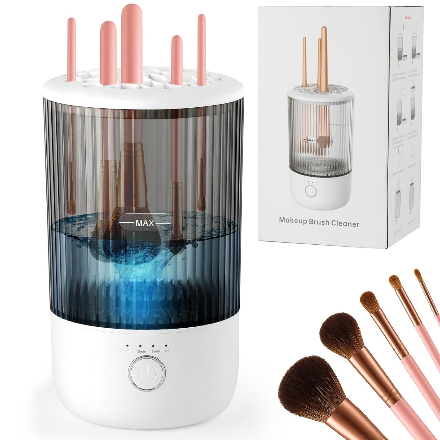 You are currently viewing makeup brush cleaner machine is an automatic device that quickly washes and dries your brushes using spinning technology—saving time and keeping your skin safe from bacteria.