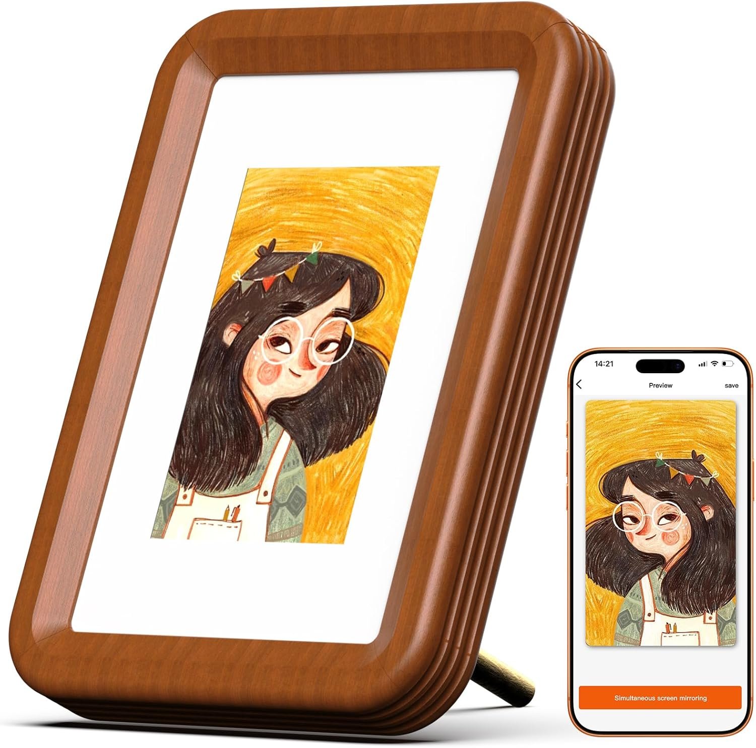 You are currently viewing NFC-Enabled 4-Color e-Ink Digital Photo Frame with Bluetooth Transmission