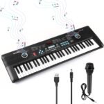 Piano,Portable Electronic Digital Piano,Built In Dual Speakers,External Microphone,Power Plug,Rich Teaching