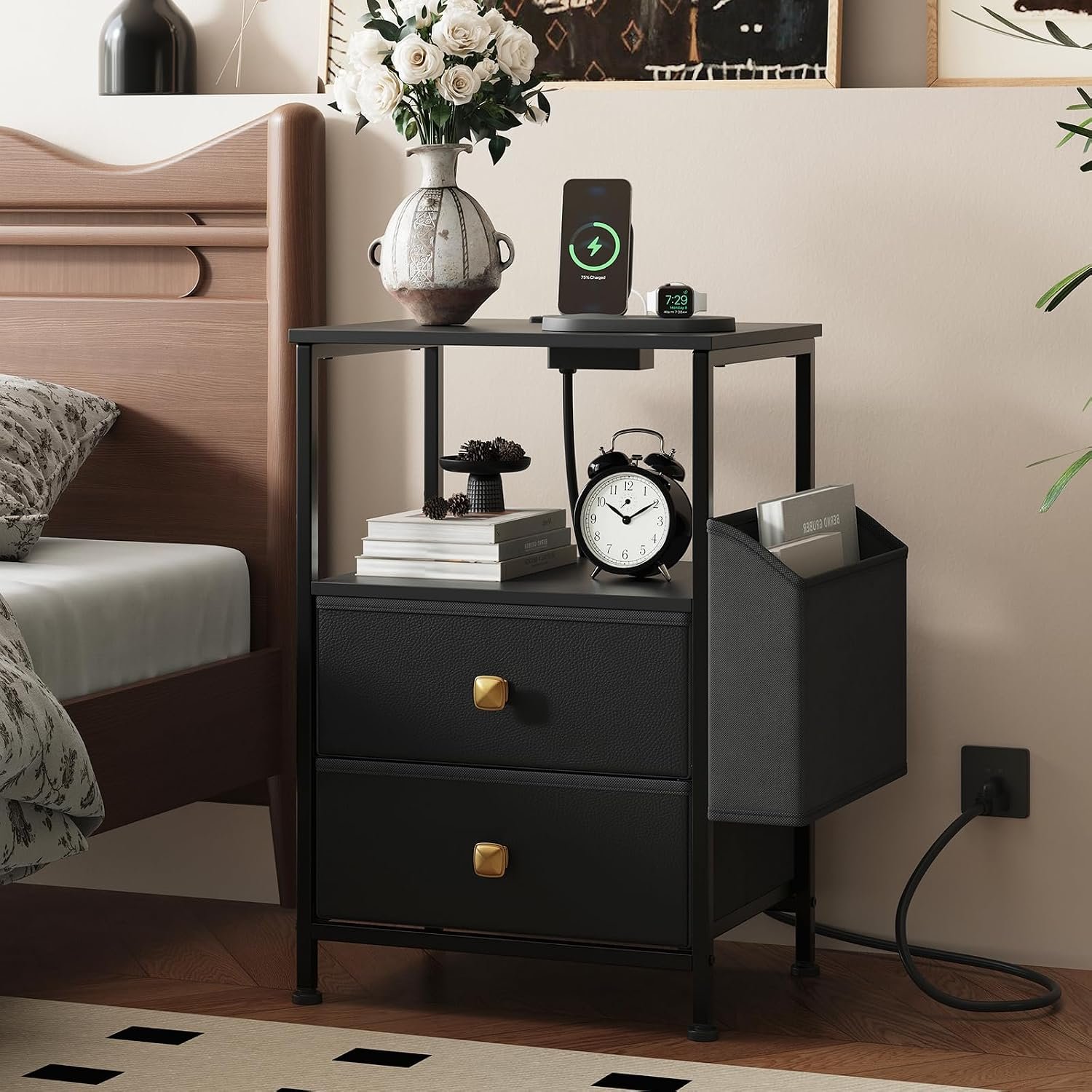 You are currently viewing MALOL Night Stand with Charging Station
