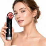 4-in-1 Facial Massager for Face & Neck, Red Light Skincare Device for Puffiness & Fine Line Care, At-Home Beauty Tool