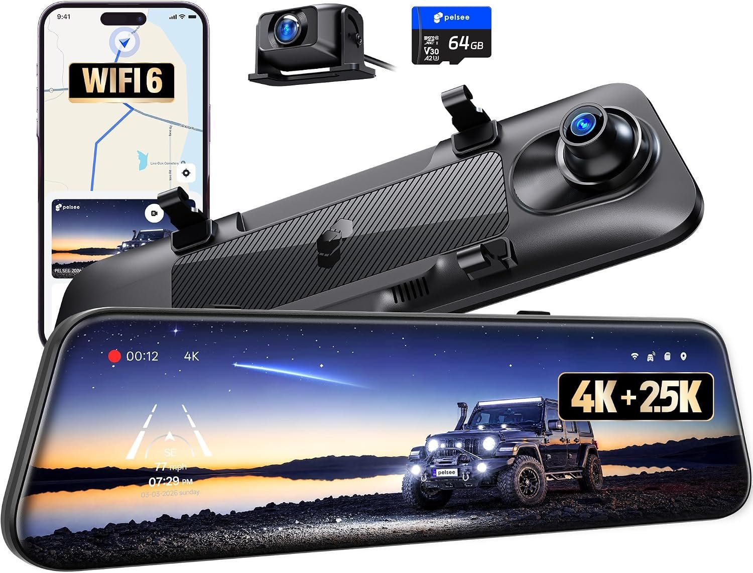 You are currently viewing Pelsee S12 Native 4K + 2.5K Mirror Dash Cam