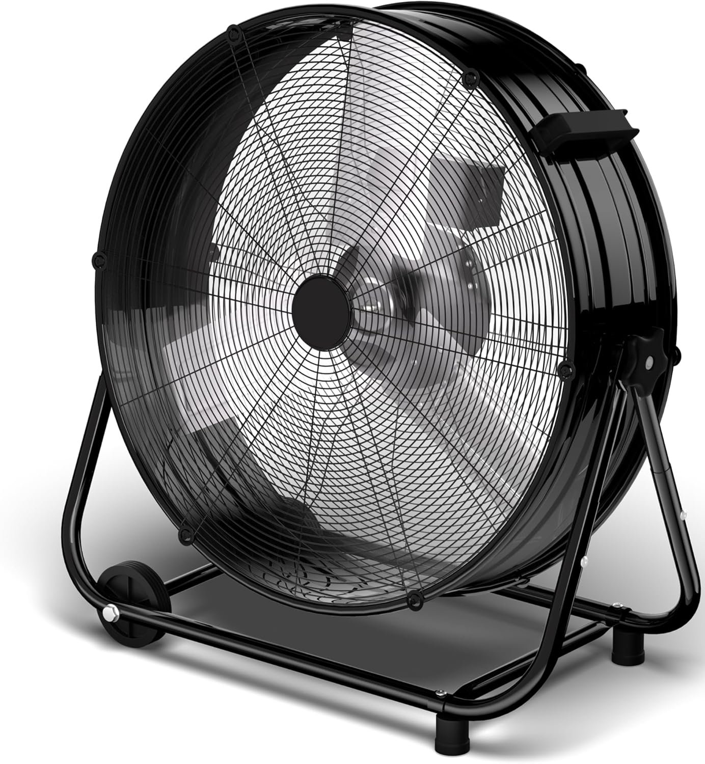 You are currently viewing Uthfy 8800CFM Heavy Duty Industrial Drum Fan, 24 Inch High Velocity Floor Fan with 360° Tilt,2 Casters,Handle,3 Speeds 320W Garage Fan for Shop,Patio,Yard,Commercial,