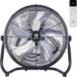 High Velocity Floor Fan with Remote