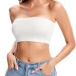 Strapless Bras for Women Bandeau Bralette Tube Top Non-Padded Wireless Non-Padded Strapless