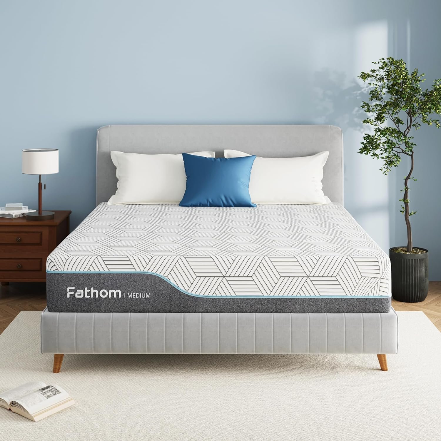 You are currently viewing FATHOM 12-Inch Queen Memory Foam Mattress – Medium Firm Bed-in-a-Box with Cooling Gel Foam, Fiberglass-Free Removable Cover, Pressure Relief & Motion Isolation, CertiPUR-US Certified