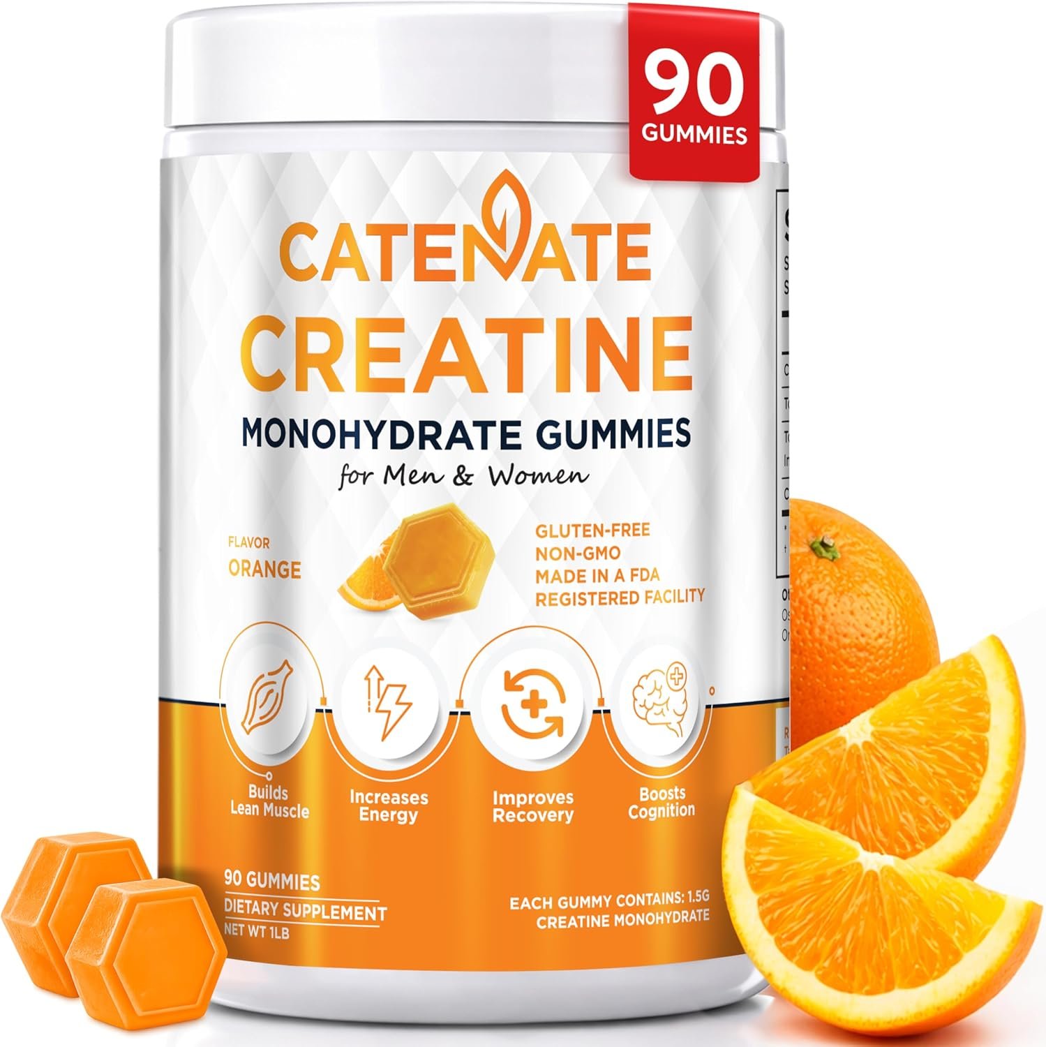 You are currently viewing Creatine Gummies for Men & Women | 4500mg Creatine Monohydrate | Eurofins Third-Party Tested | Muscle Strength, Endurance & Recovery | No Shaker Needed | Vegan, Non-GMO, Gluten-Free, 90