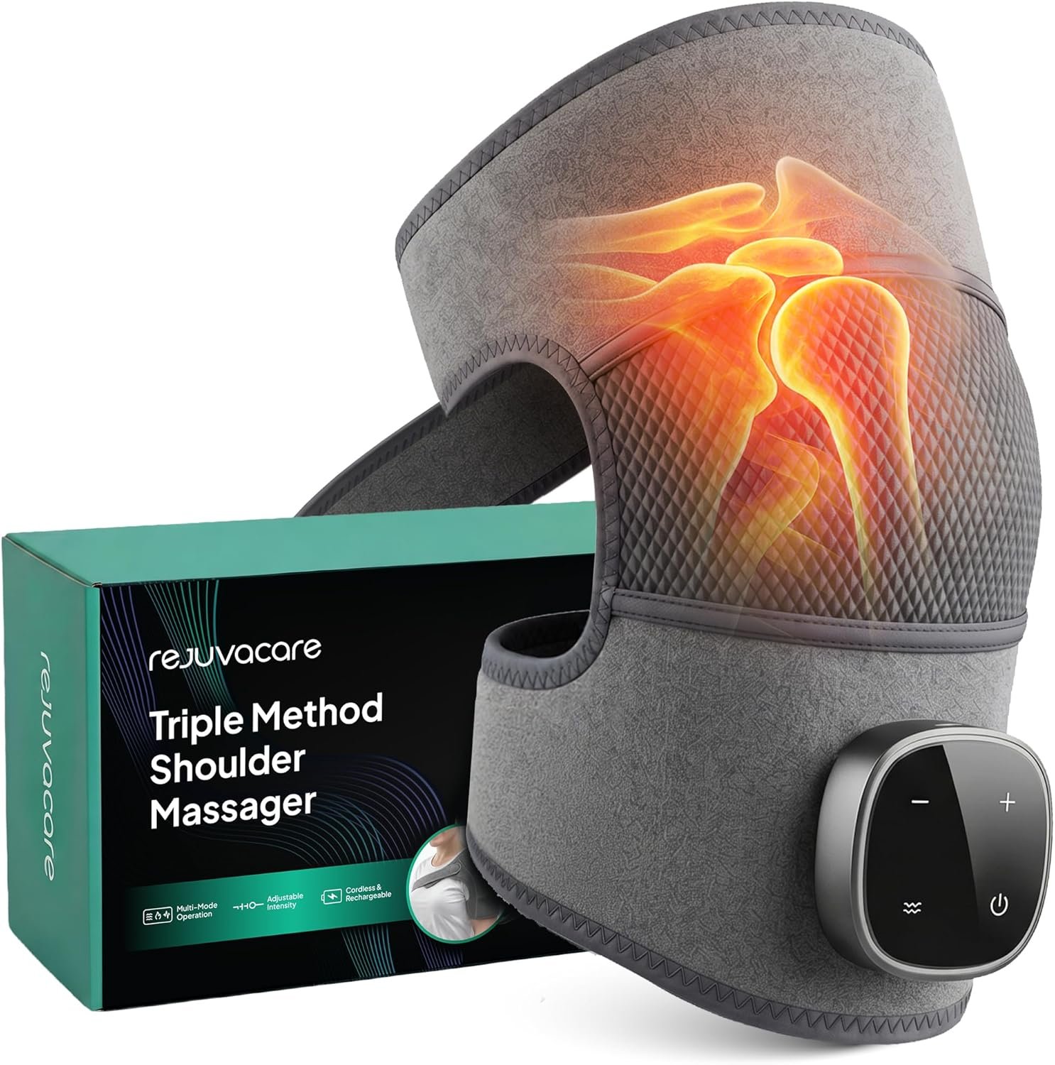 You are currently viewing Rejuvacare Shoulder Massager Upgraded 2026 with Heat & Compression, Cordless Rechargeable Vibration Wrap, Adjustable & Portable