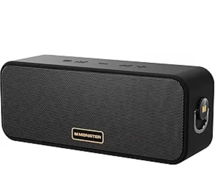 You are currently viewing Monster S180 Bluetooth Speaker, 40W Portable Wireless Speaker with 28H Playtime, Stereo Sound, Bluetooth 6.0, IPX6 Waterproof, AUX & TF Card Support, True Wireless Stereo Pairing