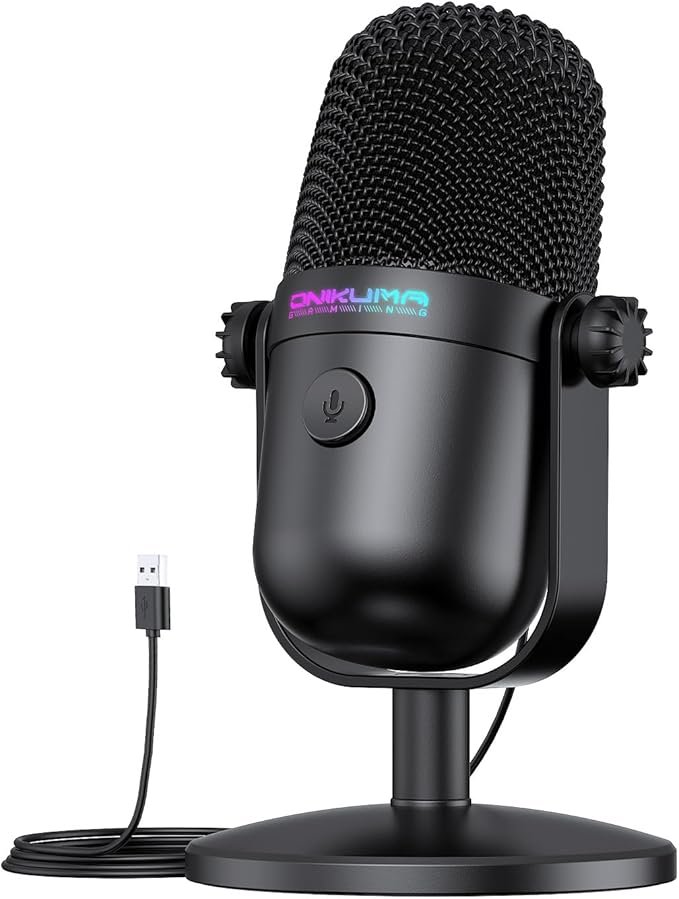 You are currently viewing Gaming Microphone with Noise Cancellation & Mute Button, USB Condenser Mic for Streaming/Recording, Ultra-