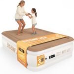 Mattress Full with Built-in Pump – 18″ Raised Inflatable Mattress with High-Speed Pump, Durable Blow Up Mat