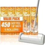 WilaWindy Long Handle Pet Hair Lint Roller, 450 She