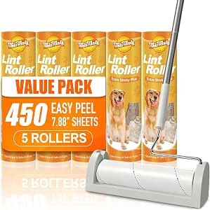 Read more about the article WilaWindy Long Handle Pet Hair Lint Roller, 450 She