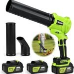 TNELTUEB Leaf Blower Cordless, 6 Speed Modes, Small Blowers for Lawn Care | 180° Rotating Handheld Electr