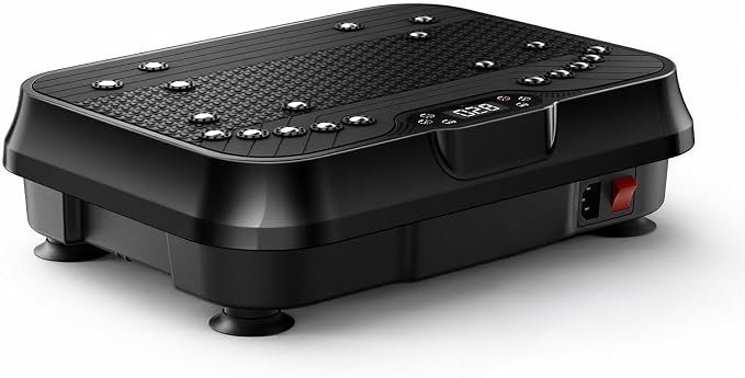 Read more about the article Vibration Plate Exercise Machine, 350LBS Standing Shaker Platform with LED Display a