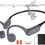 Swimming Headphones Bone Conduction Headphones Bluetooth IPX8 Waterproof Waterproof Earbuds for Swimming ,Open Ear Earphones with MP3