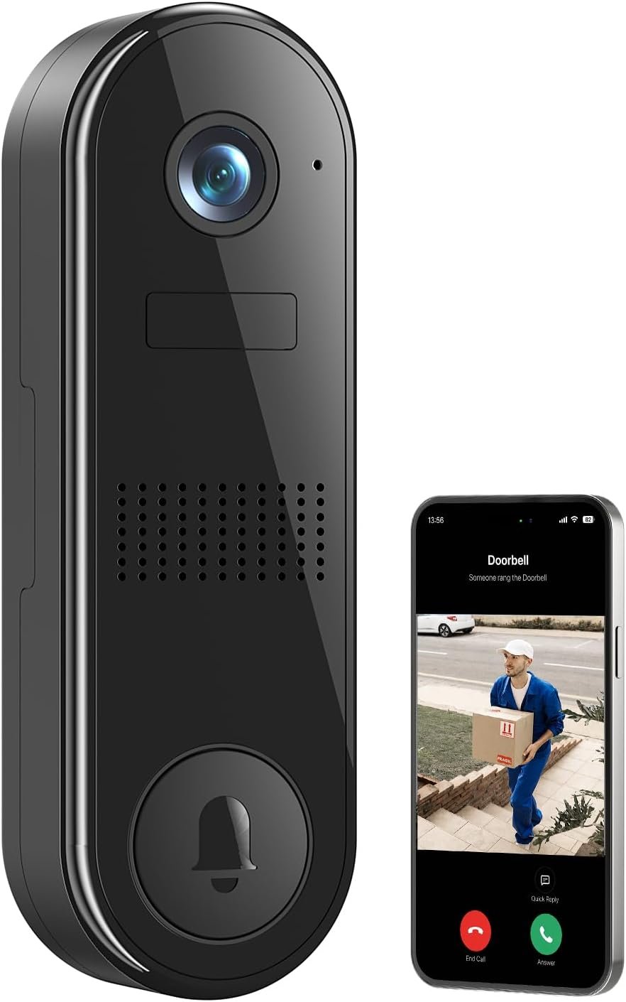 You are currently viewing Fazoxo 2K FHD Wireless Camera for Home Security,Wi-Fi Video Doorbell Camera | Two Way Audio,Doorbell Security camera Outdoor,Night Vision,Smart Motion Detection,Cloud Storage,IP65,S
