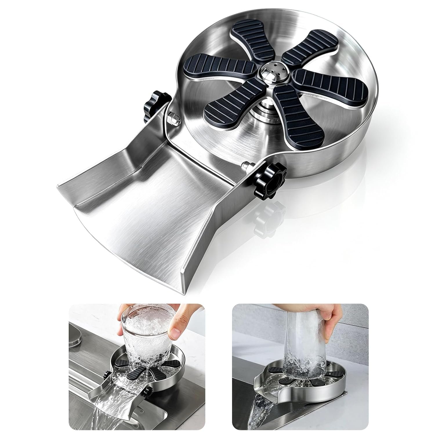 Read more about the article Stainless Steel Glass Rinser for Kitchen Sink