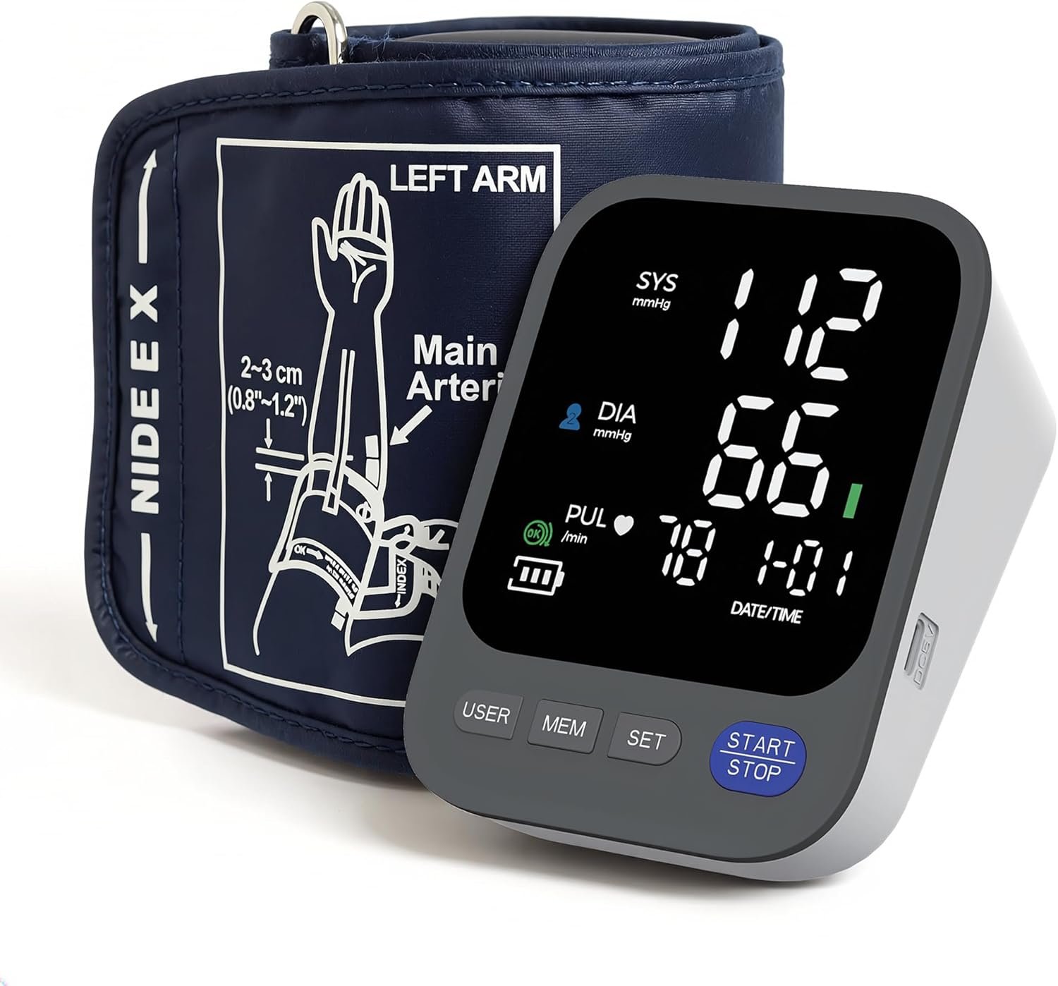 You are currently viewing FDA-Cleared Blood Pressure Monitor for Home Use – Large Black LCD Display, Wide Arm Cuff (8.7–16.5”) | USB-C & Battery Powered BP Machine with Irregular Heartbeat Detection, Motion Indicator, 2 Users x 120 Memory