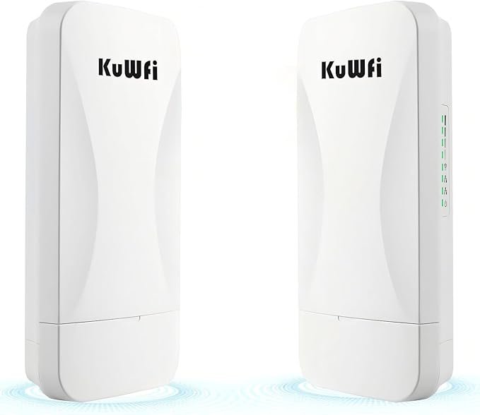 Read more about the article KuWFi 5.8G Wireless Bridge, Point to Point Gigabit, 900Mbps, 3KM Range | 1Gbs