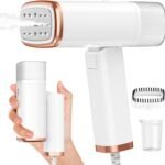 Portable Clothes Steamer, Foldable Handheld Garment Steamer for Home, Office & Travel, 20s Fast Heat-Up Wrinkle Remover with Brush, Detachable 120ml Water Tank & Anti-Leak Design